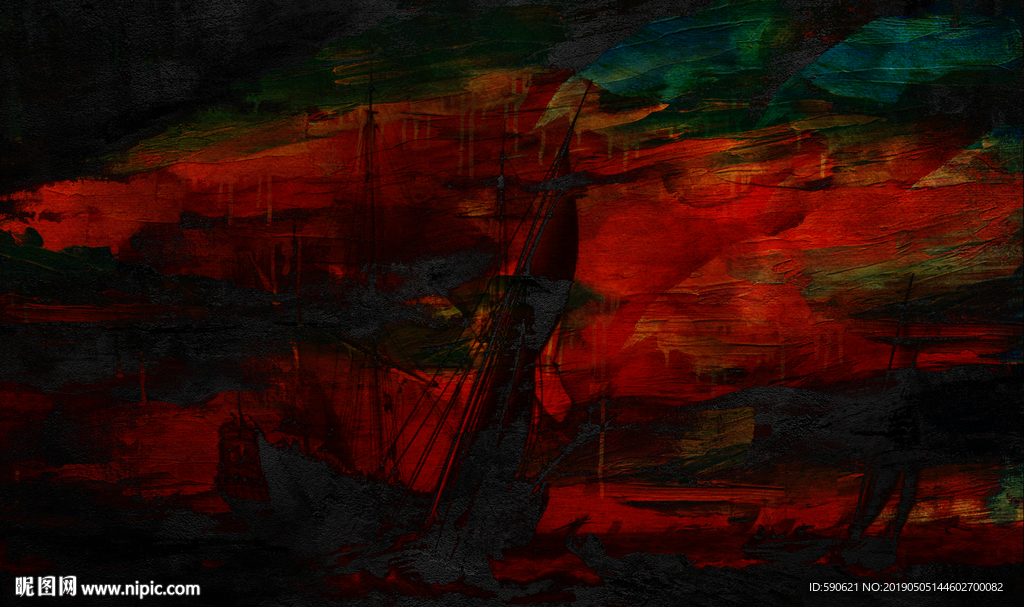 抽象油画