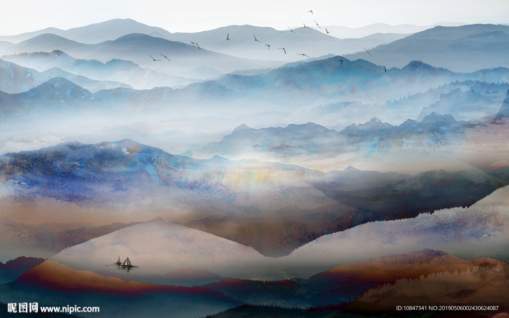 山水画山水意境画
