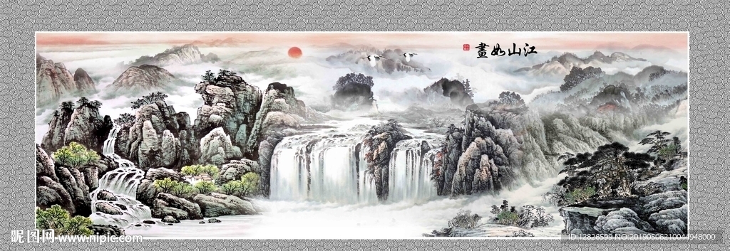 山水国画装饰画