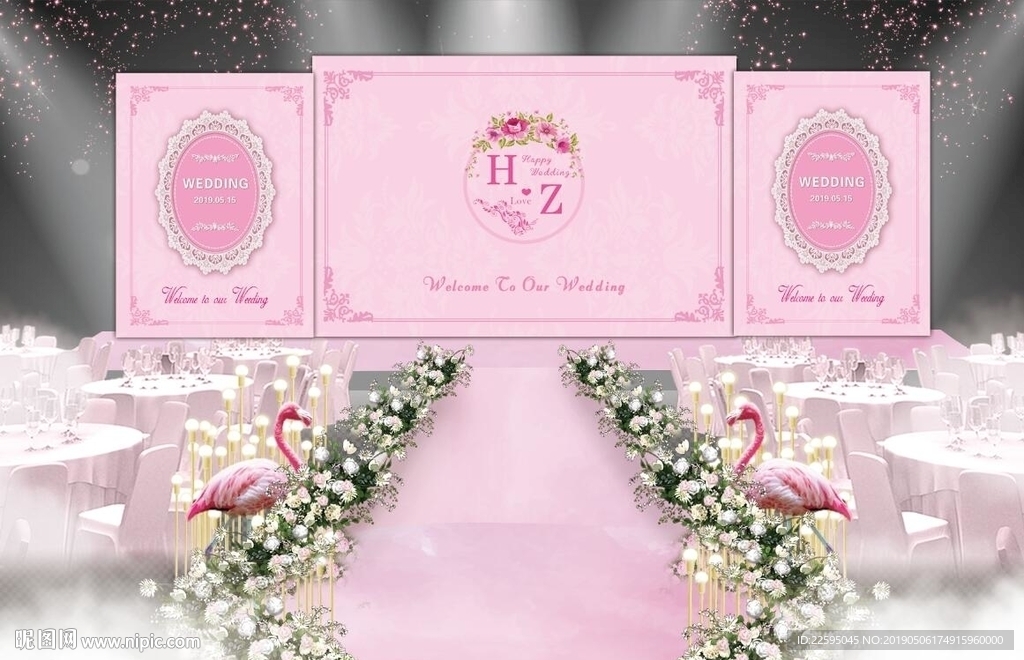 粉色婚礼