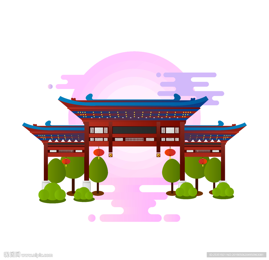 南京夫子庙矢量