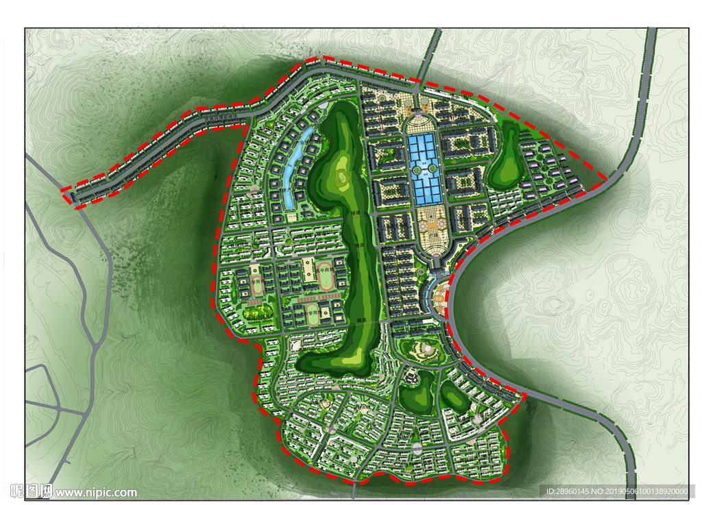 概念方案总平面