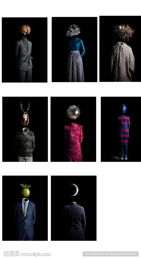 抽象创意人物设计组合