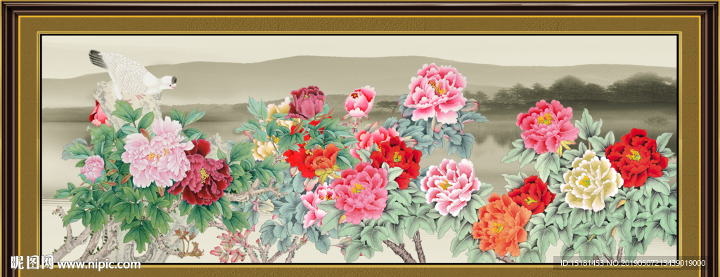 国画牡丹