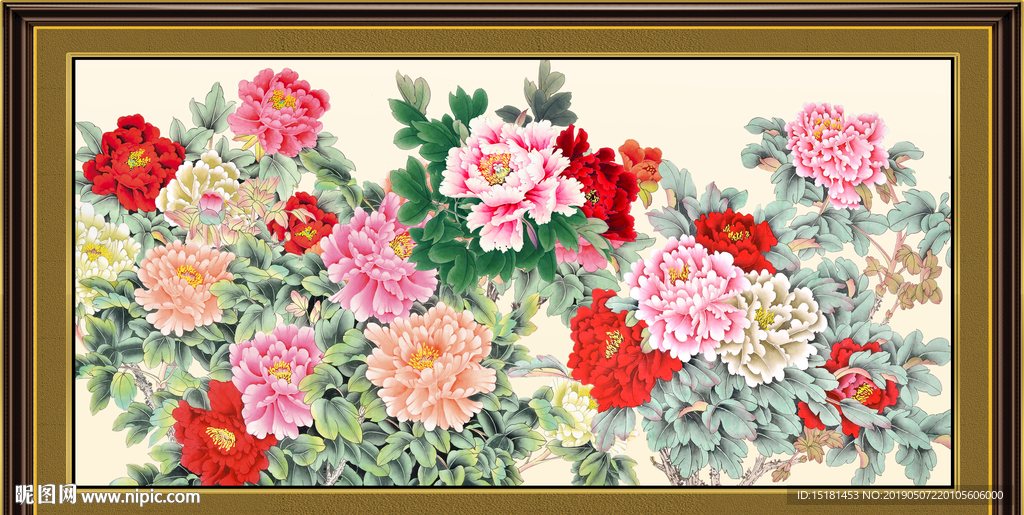 国画牡丹