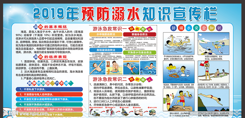 夏天预防溺水宣传