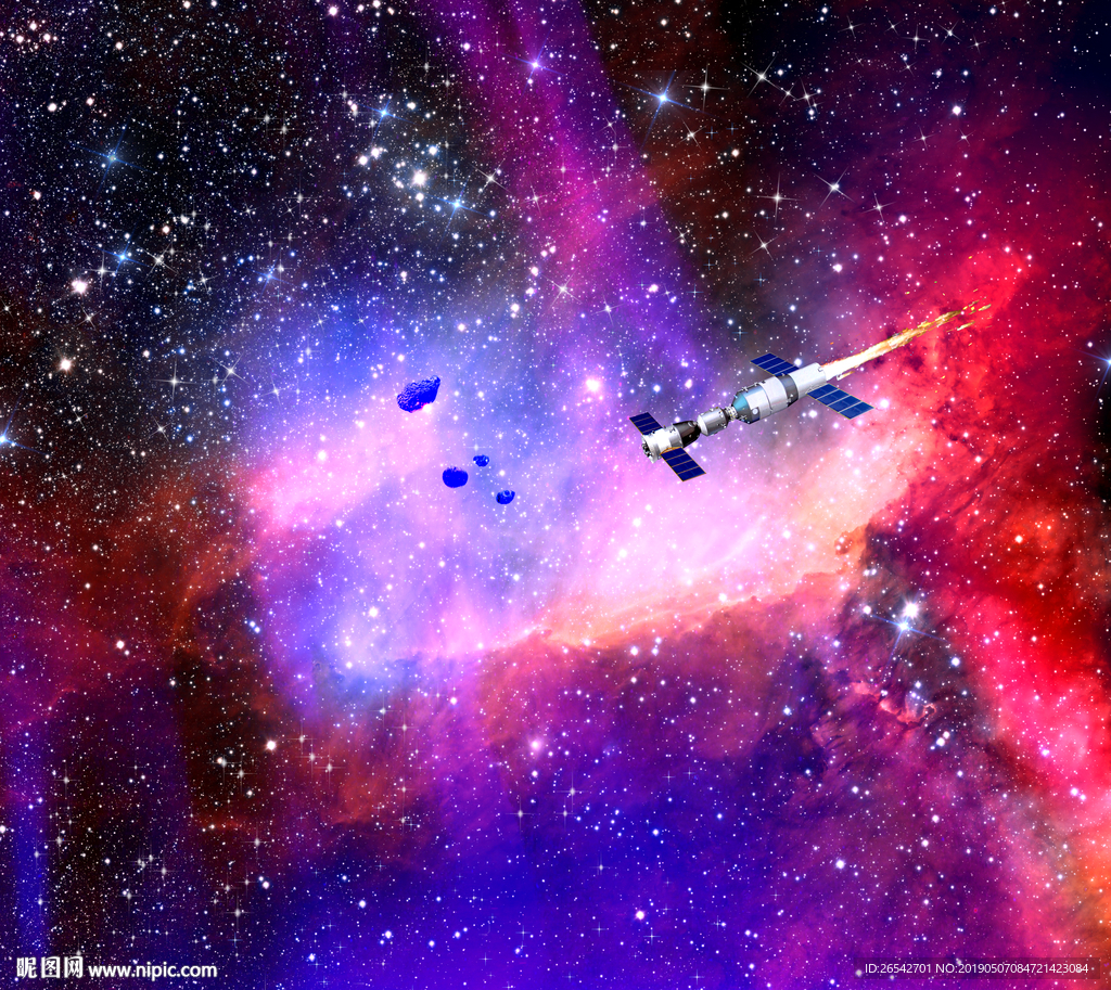 紫色星空
