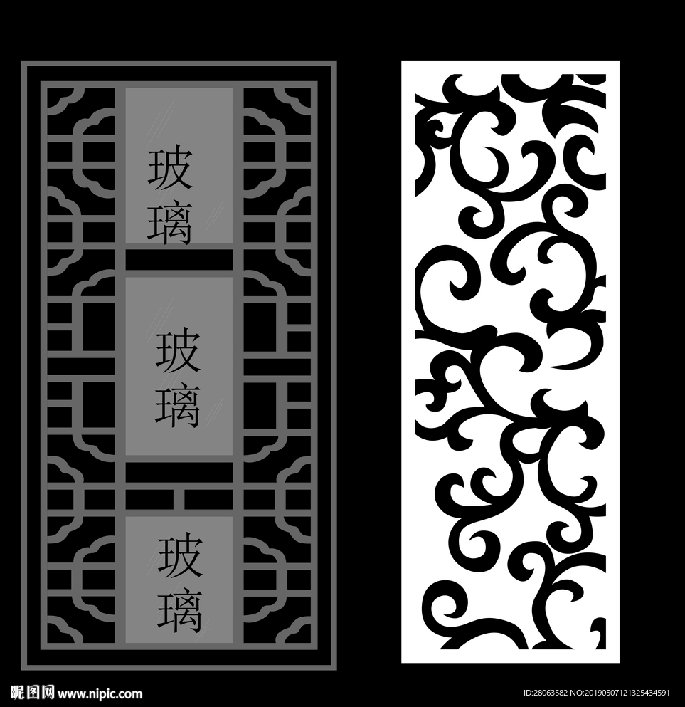 雕花图案