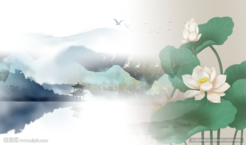 水墨山水画