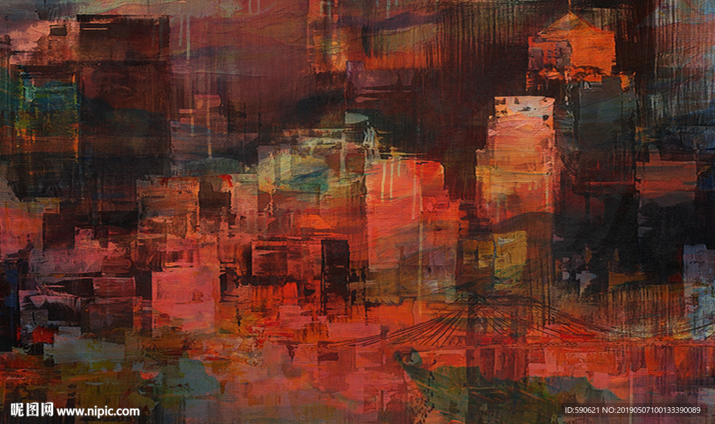抽象油画