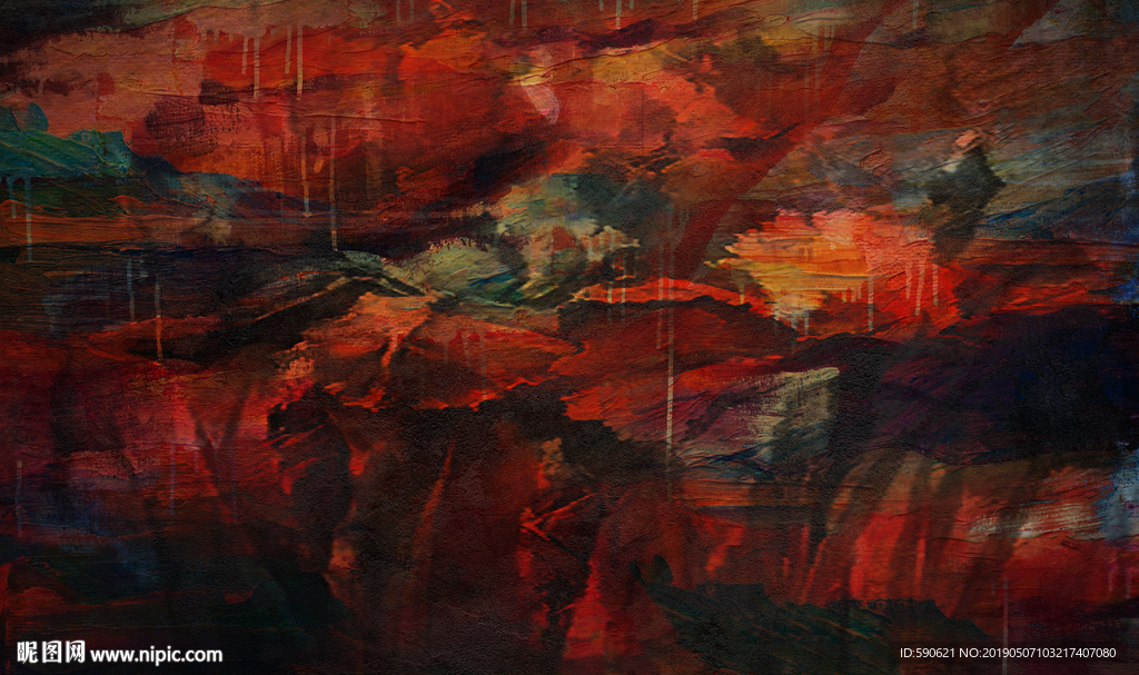 抽象油画