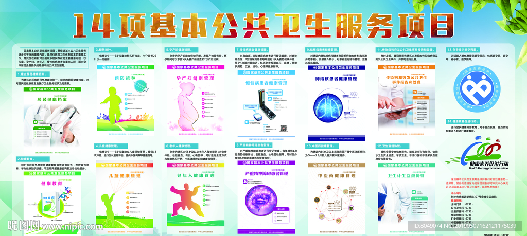 14项基本公共卫生服务项目