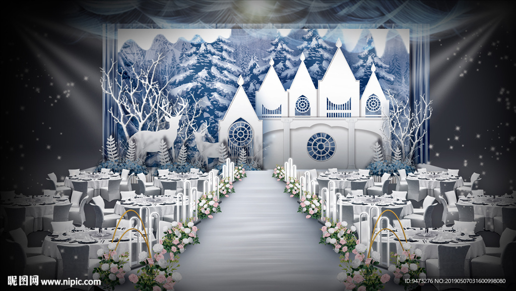 冰雪城堡婚礼仪式区