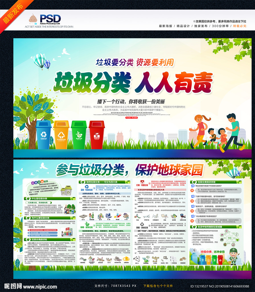 垃圾分类宣传栏