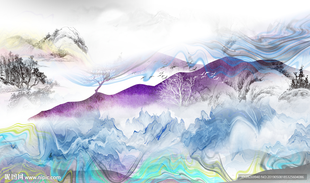 新中式山水