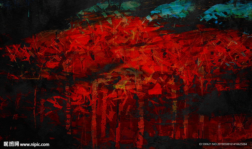 抽象油画