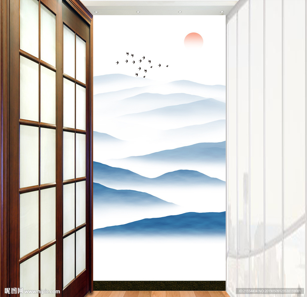 抽象山水