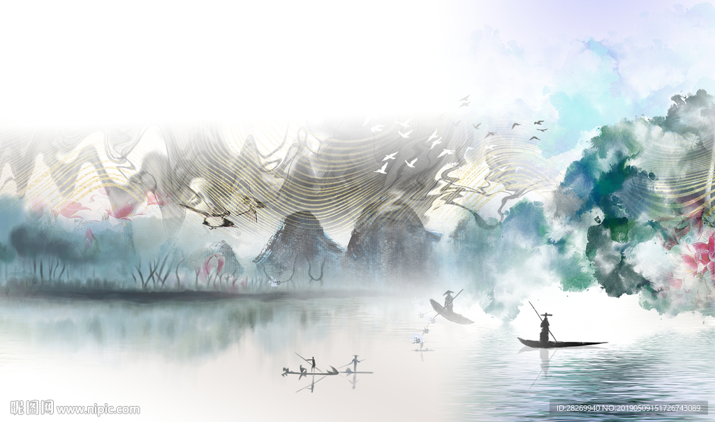 抽象山水
