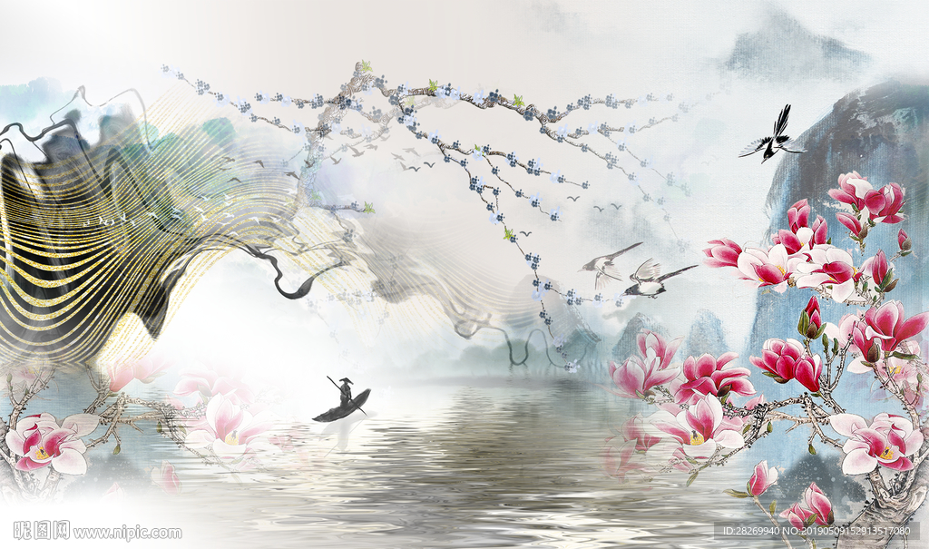 抽象山水