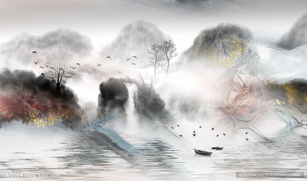 新中式水墨画
