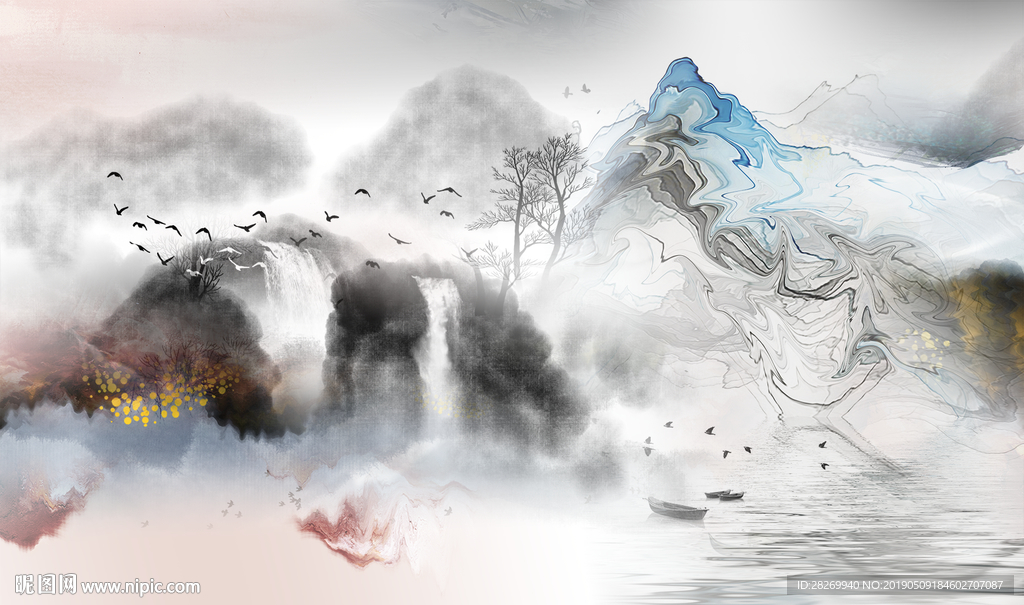 新中式水墨画
