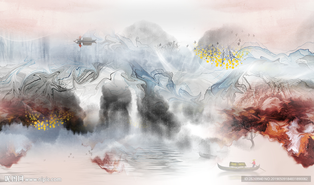 新中式水墨画