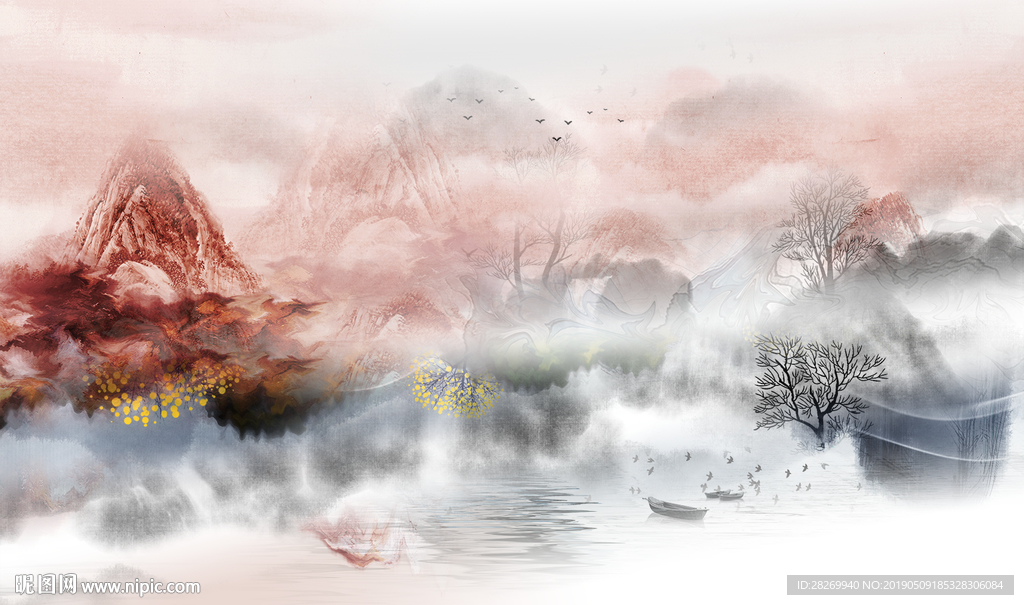 新中式水墨画