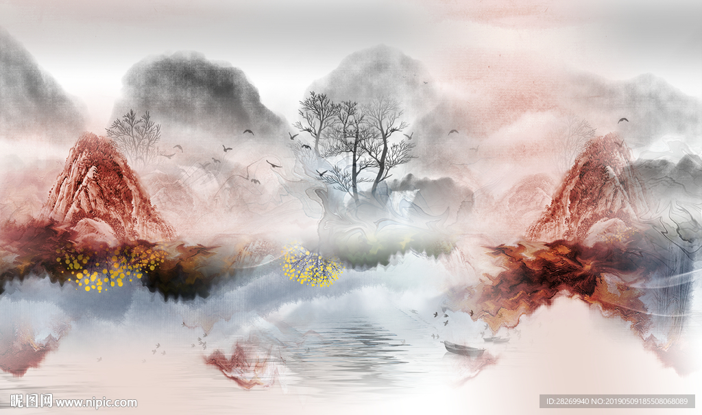 新中式水墨画