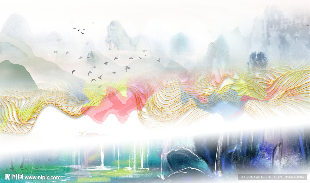 新中式水墨画