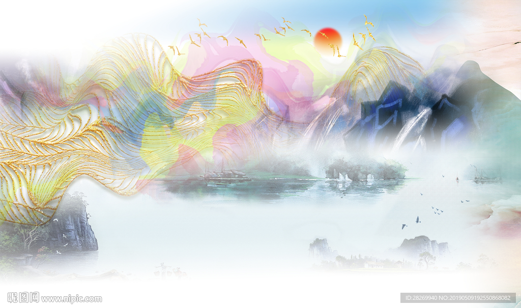 新中式水墨画