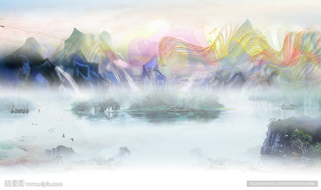 新中式水墨画