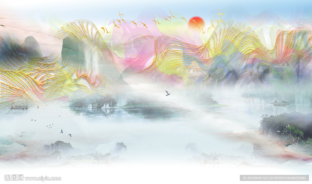 新中式水墨画