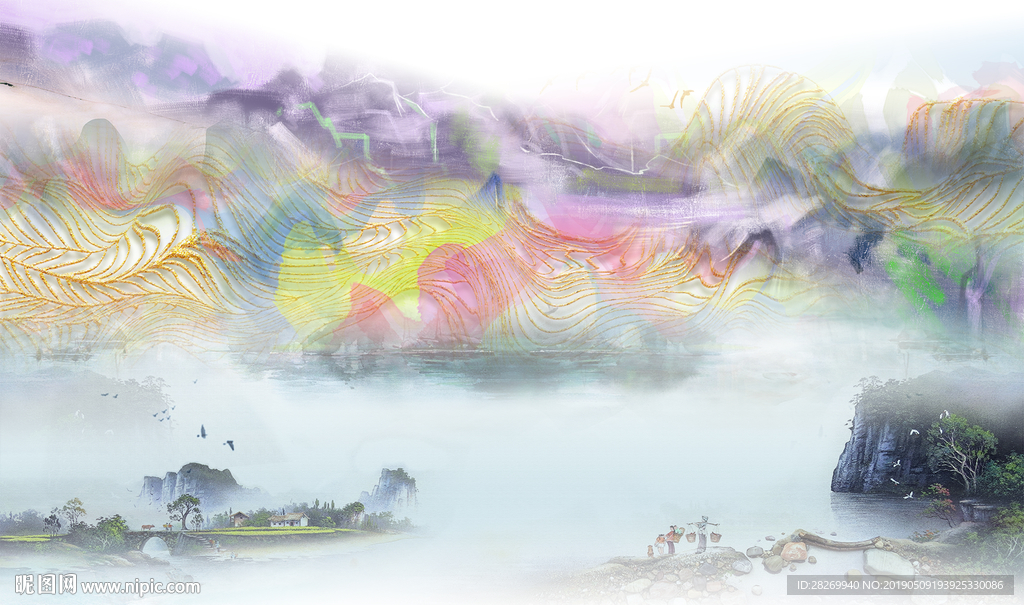 新中式水墨画