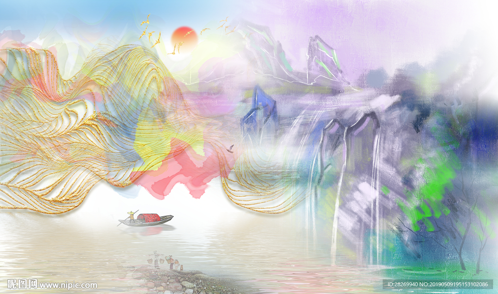 新中式水墨画