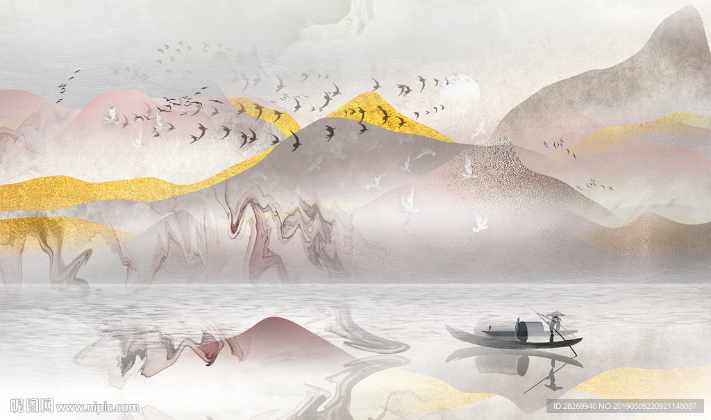 水墨山水画