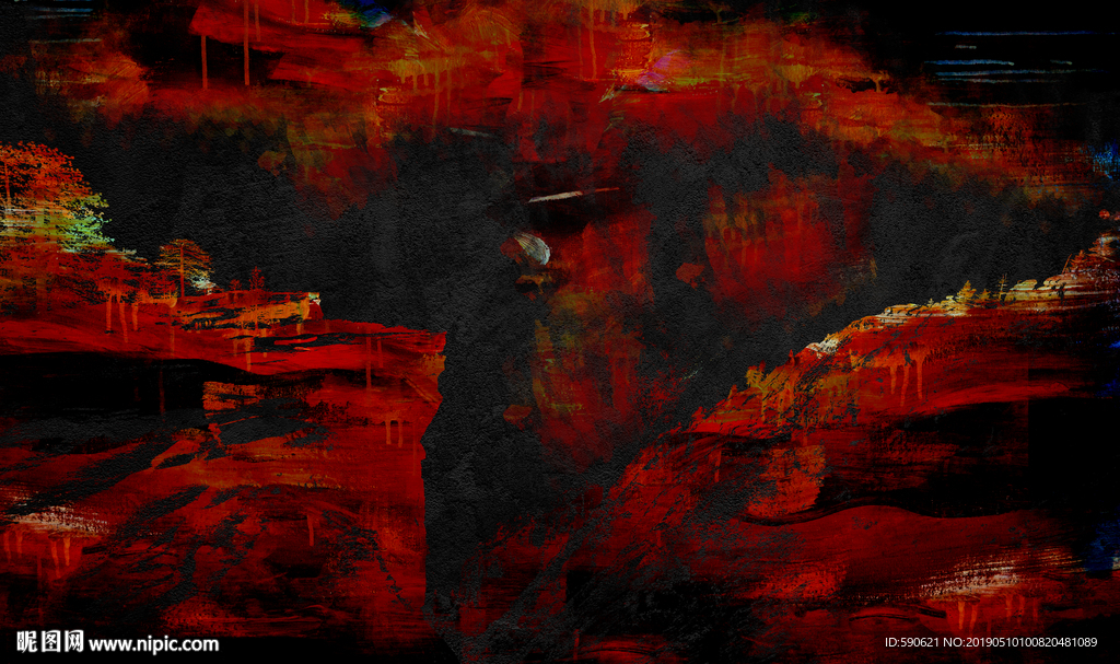 抽象油画