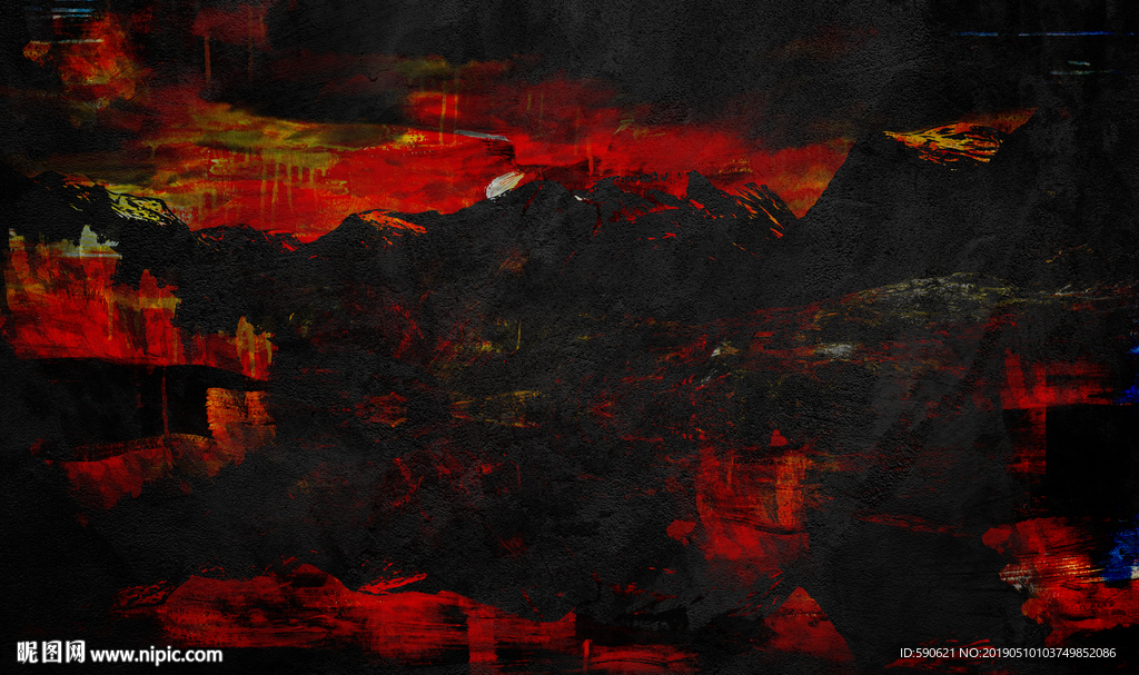 抽象油画