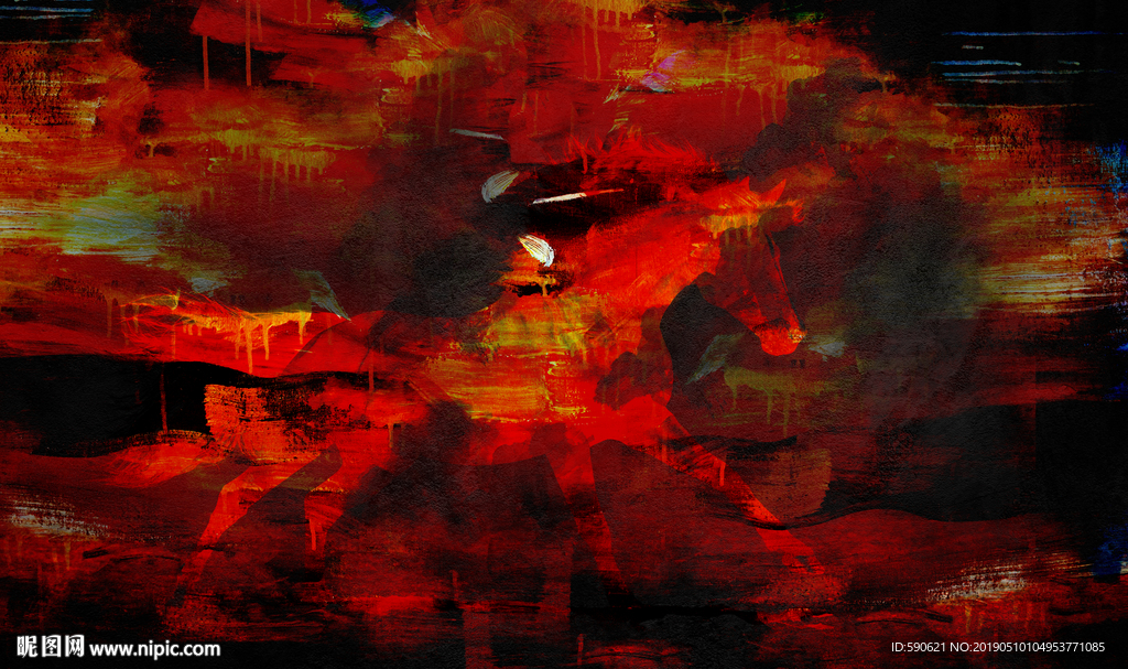 抽象油画