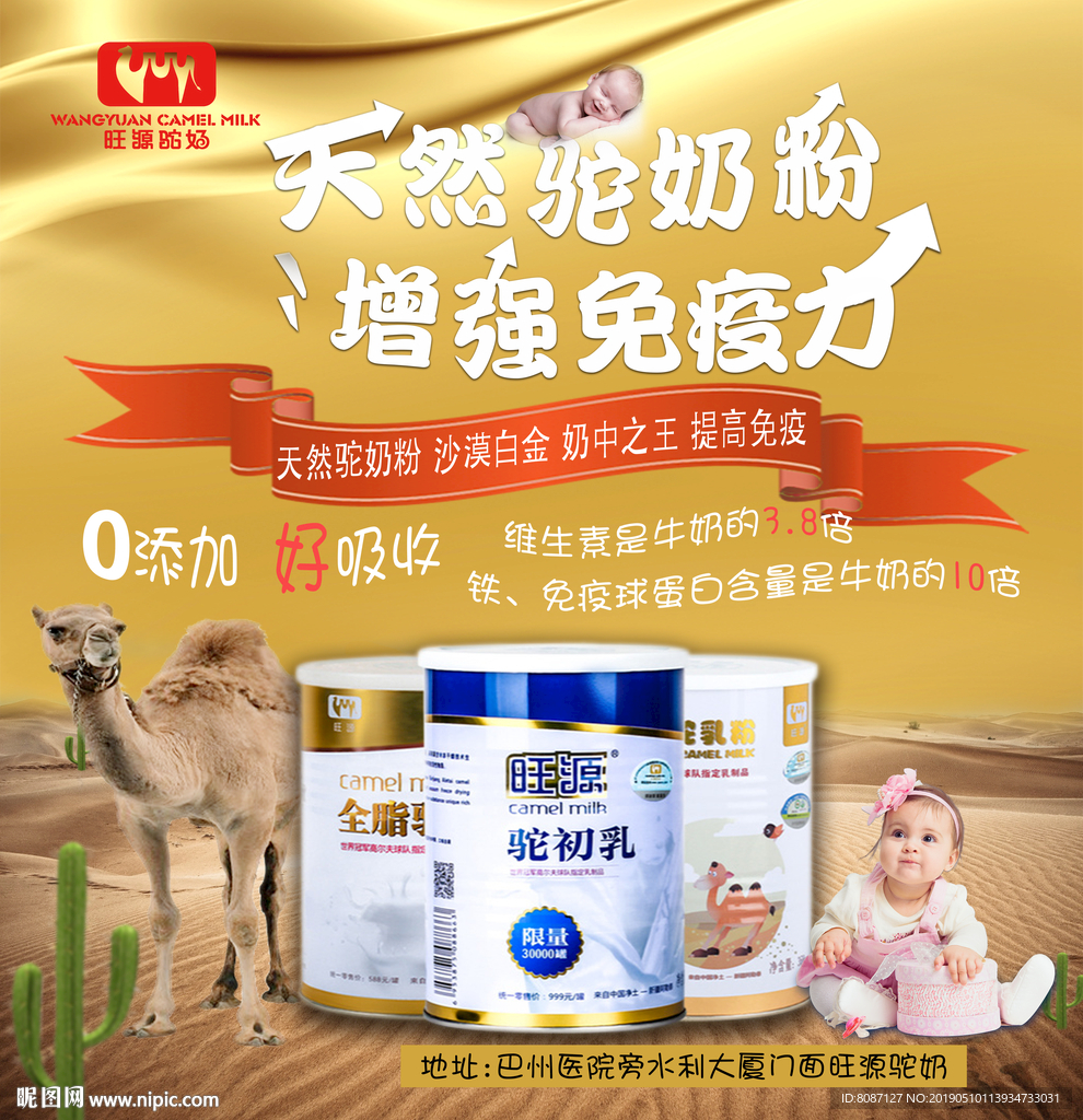 驼奶宣传单
