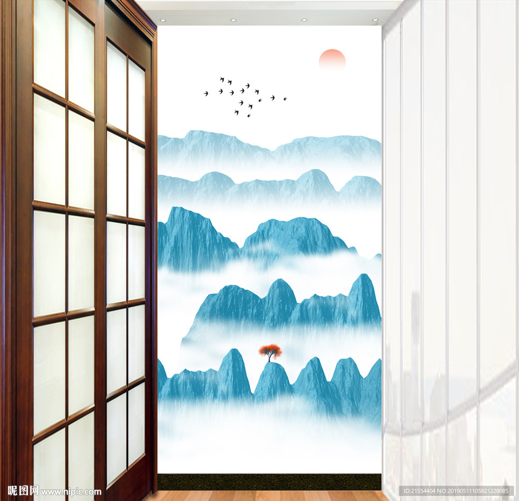 玄关山水画