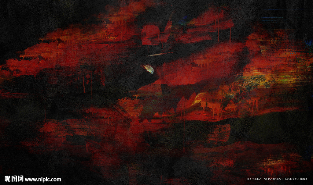 抽象油画