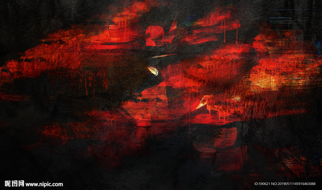抽象油画