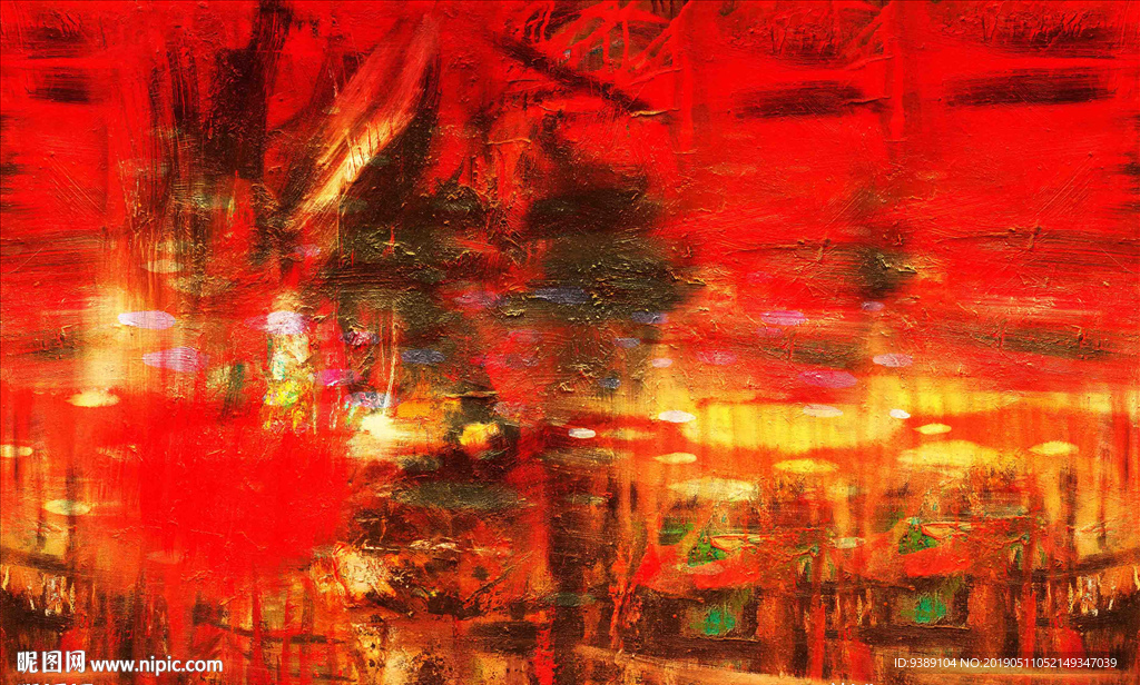 抽象油画