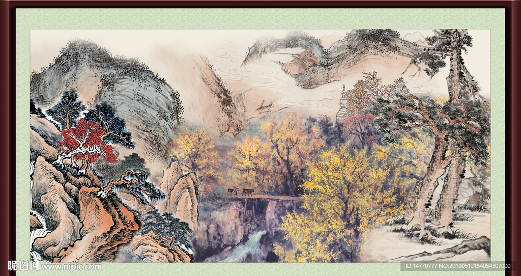 巨幅山水画