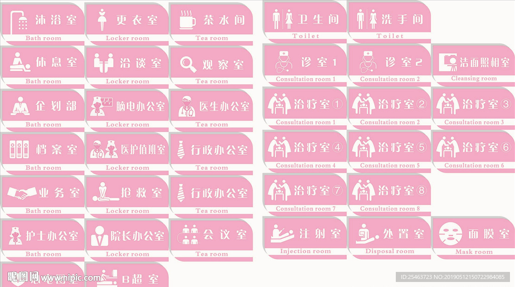 医院科室门牌