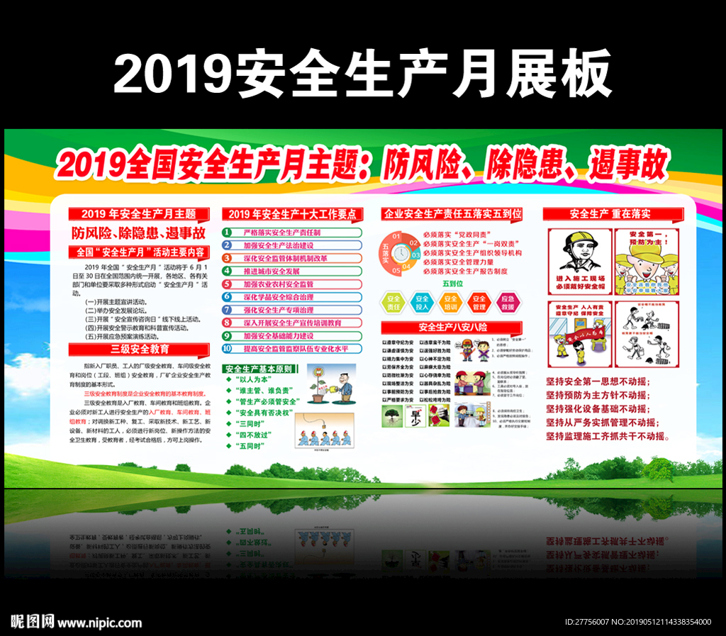 安全生产月展板