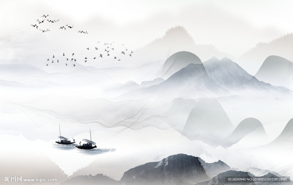 新中式水墨画