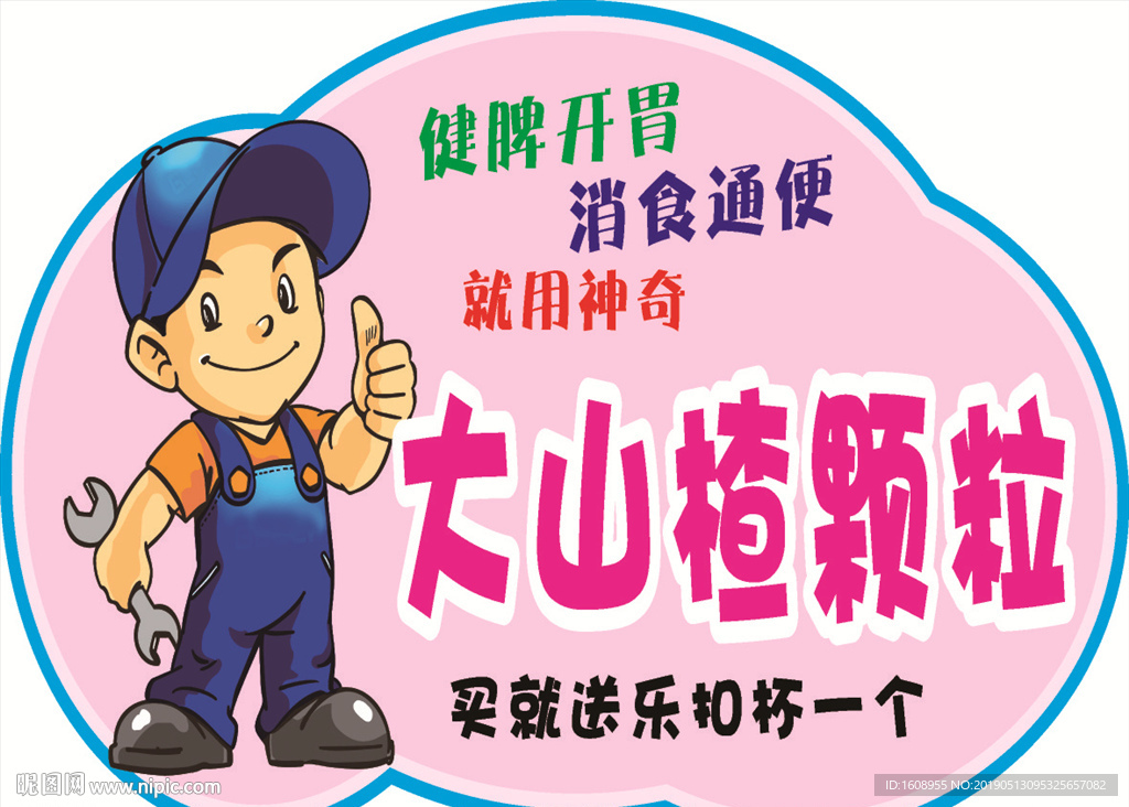 店长 推荐 爆炸贴 卡通 医药