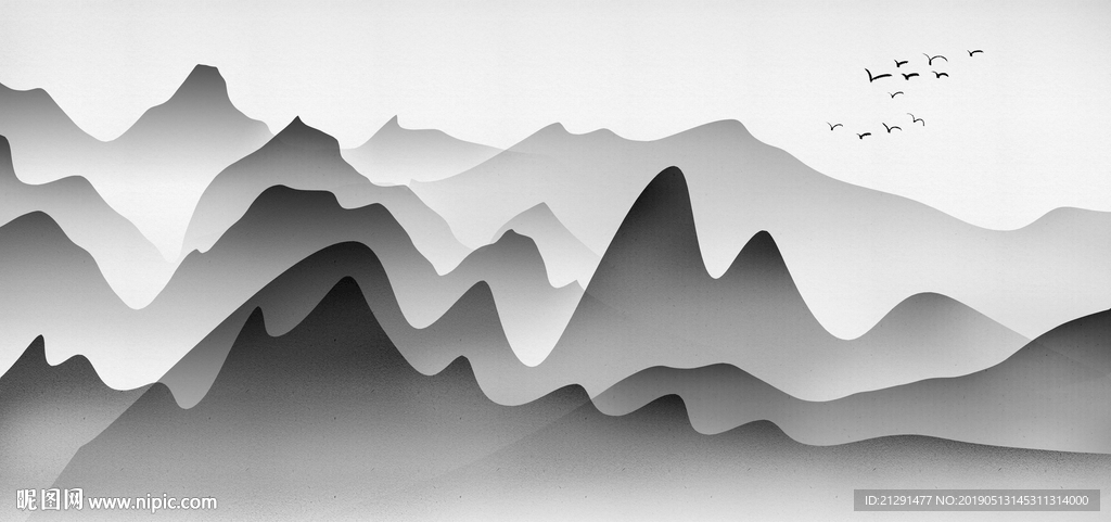 水墨山水背景图