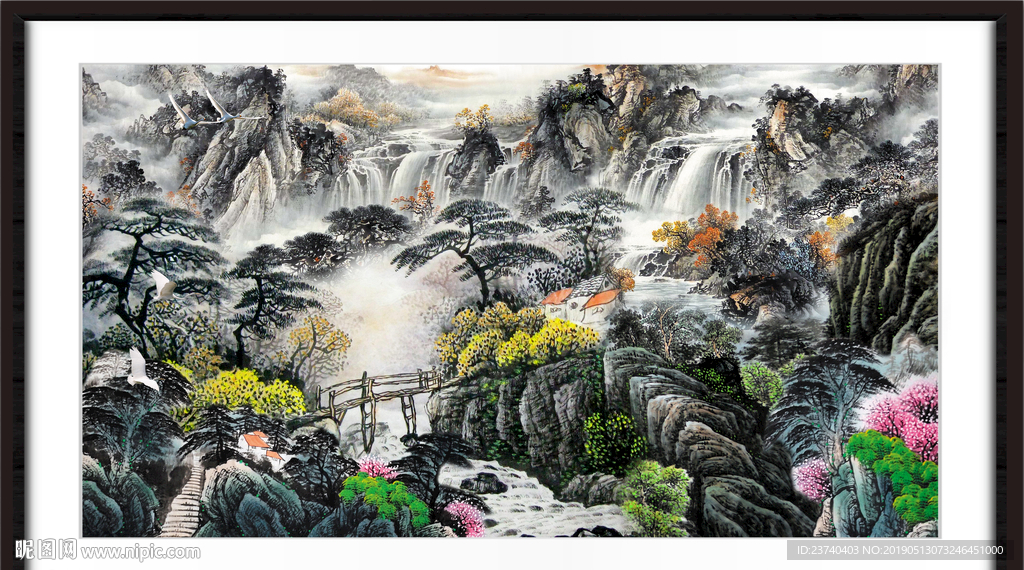 中国画山水
